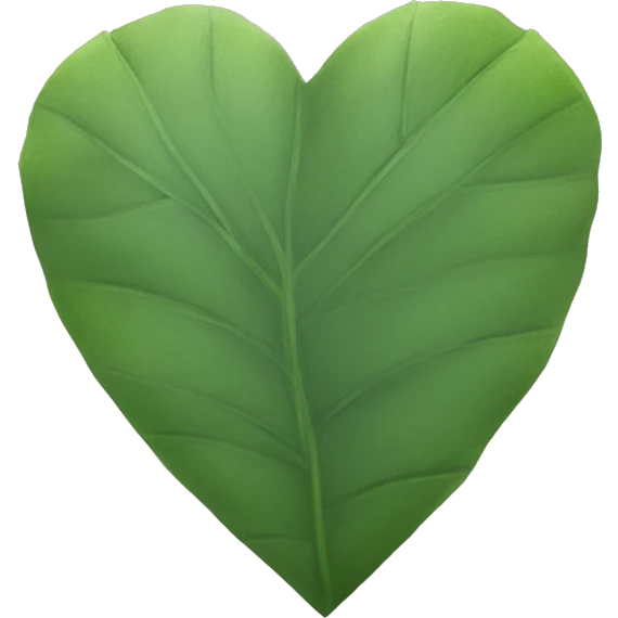 Eucalyptus green heart emoji