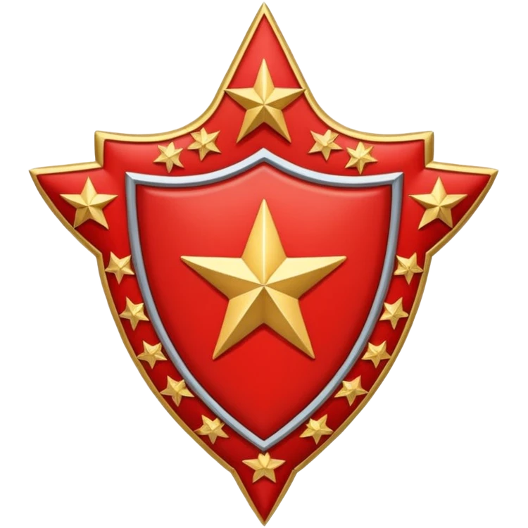 red 5 stars coat of arms emoji