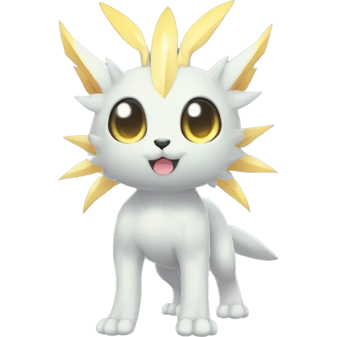 cute cool edgy sharp ethereal magical Digimon-Fakemon-animal full body emoji
