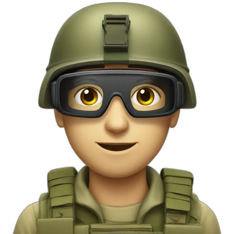 israeli soldier with vr glasses emoji