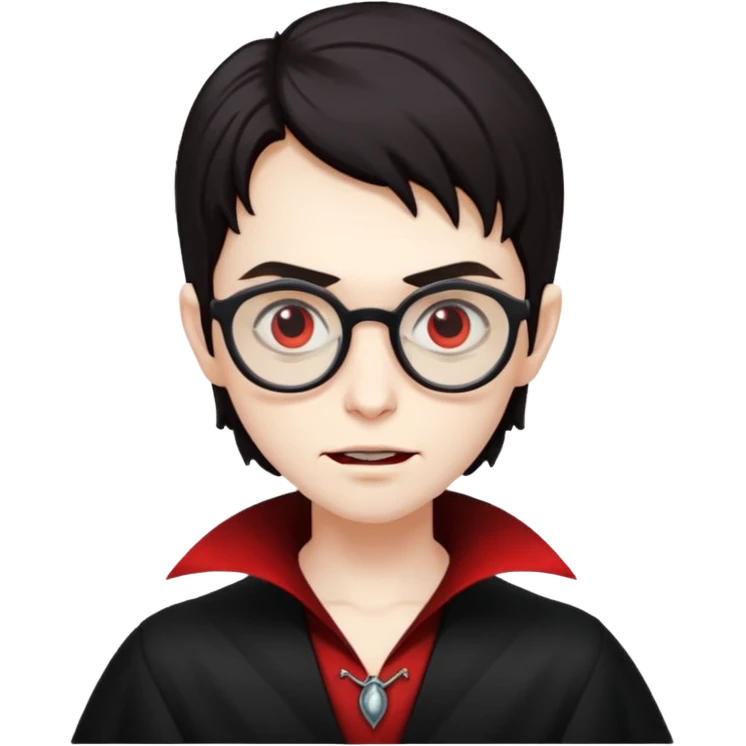 spectacled vampire emoji
