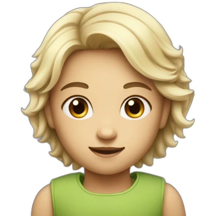 The child of an android and an apple phone emoji