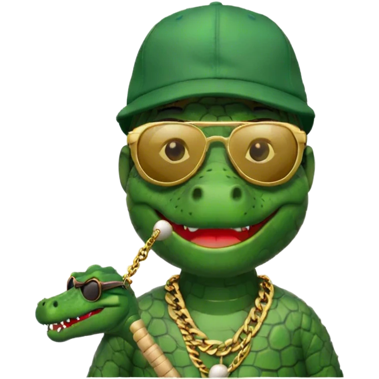 crocodile rapper ￼ emoji