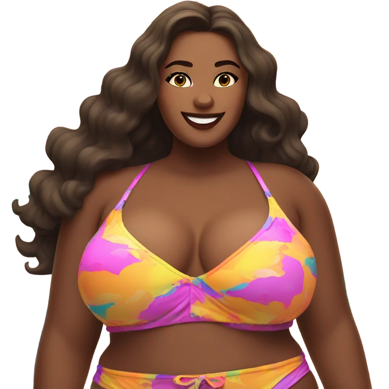 big lady bikini emoji
