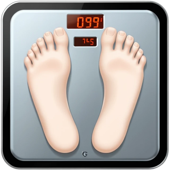 feet on scales emoji