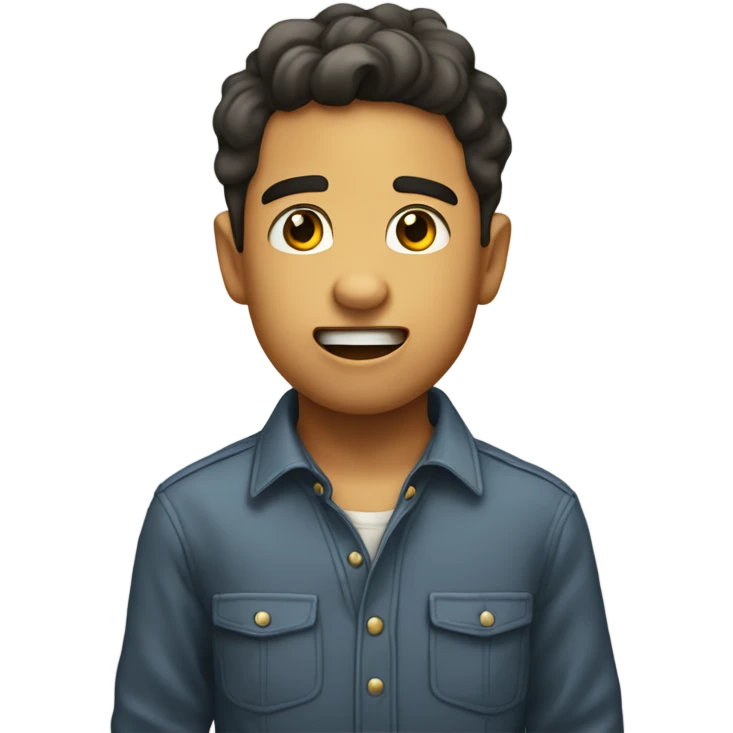 niño guapo mewing emoji