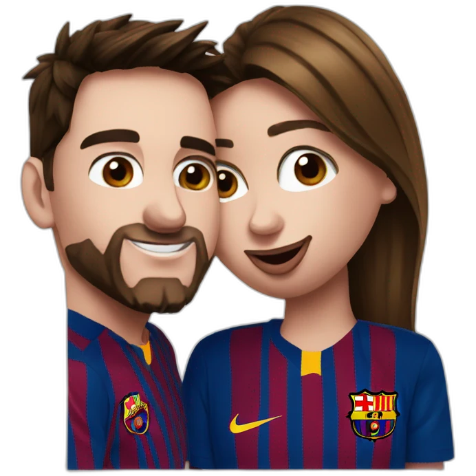 Messi kiss antolenna emoji