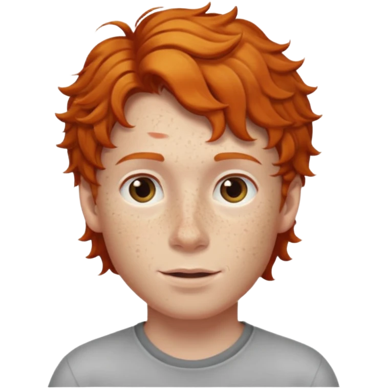 ginger boy wavy hair emoji