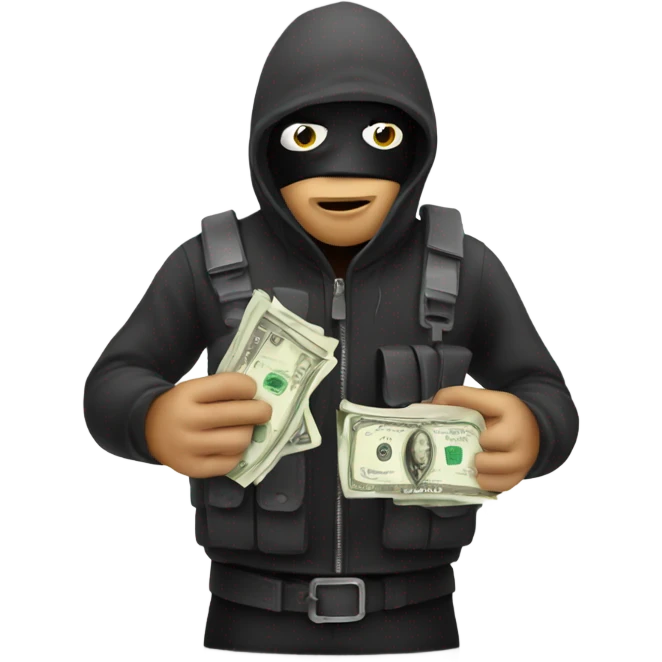 Robber with money bog emoji