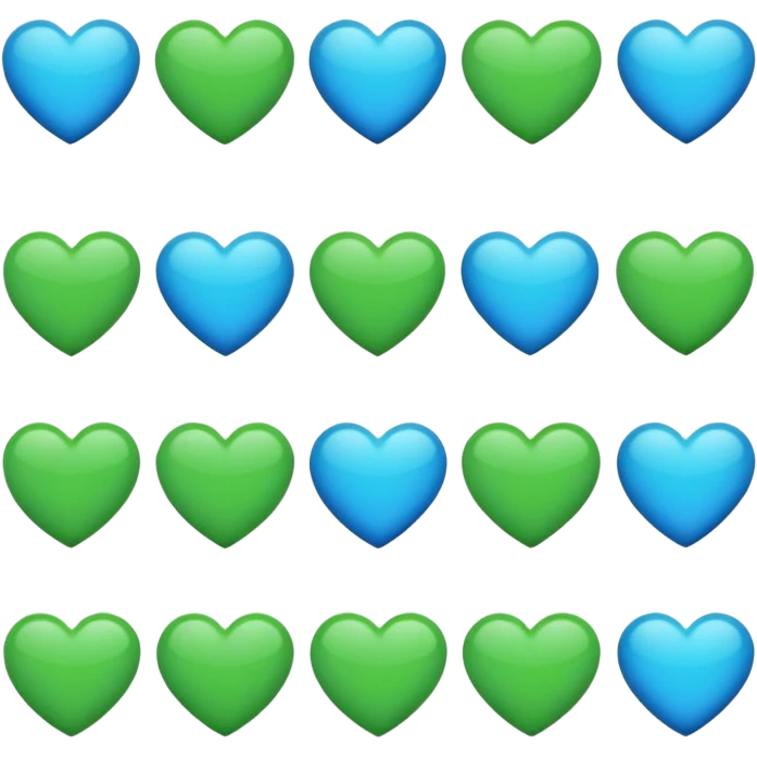 میخام برام اموجی قلب سبز ابی emoji