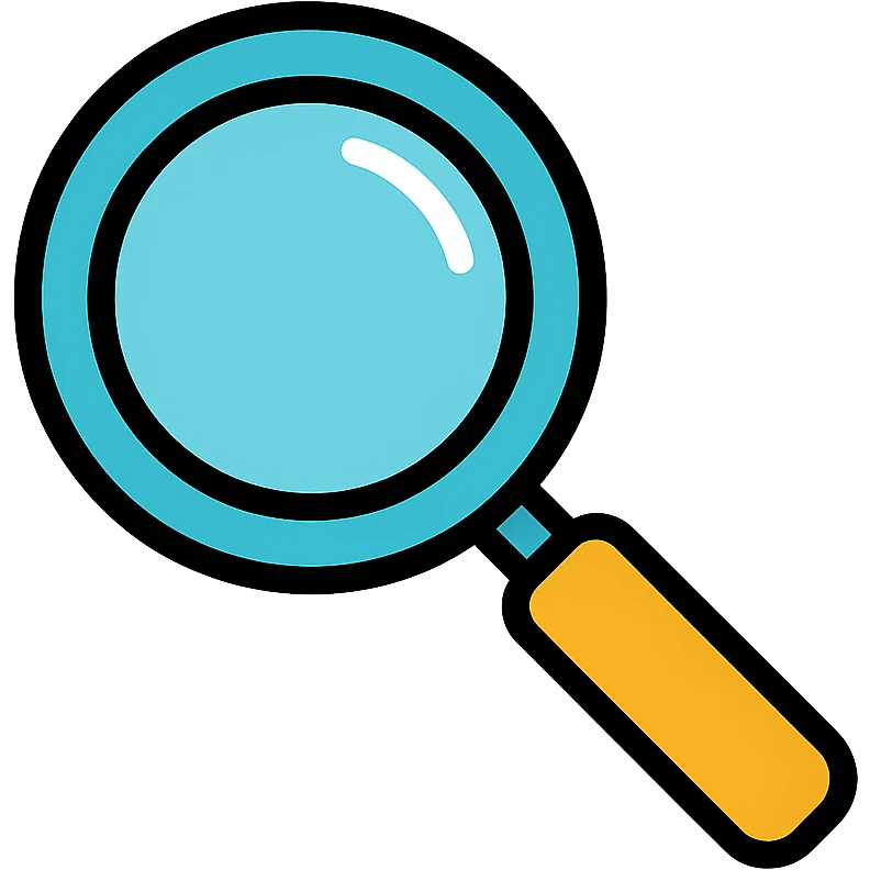 magnifying glass emoji