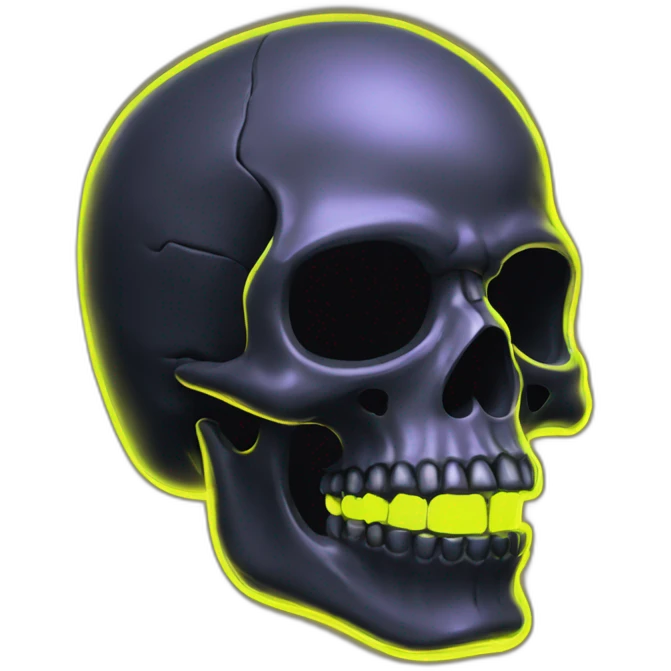 fluo skull emoji