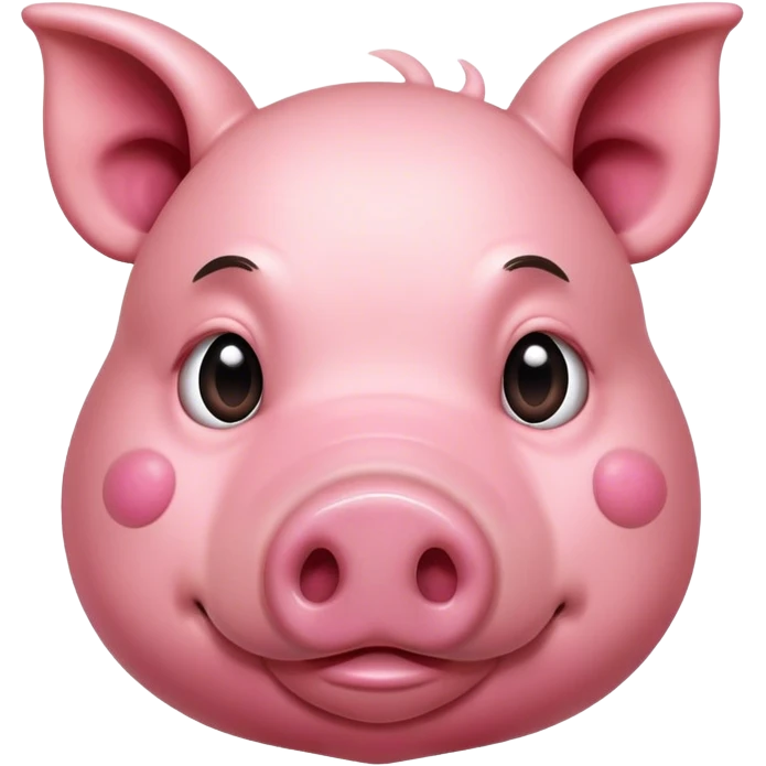 Ugly dirty pig emoji
