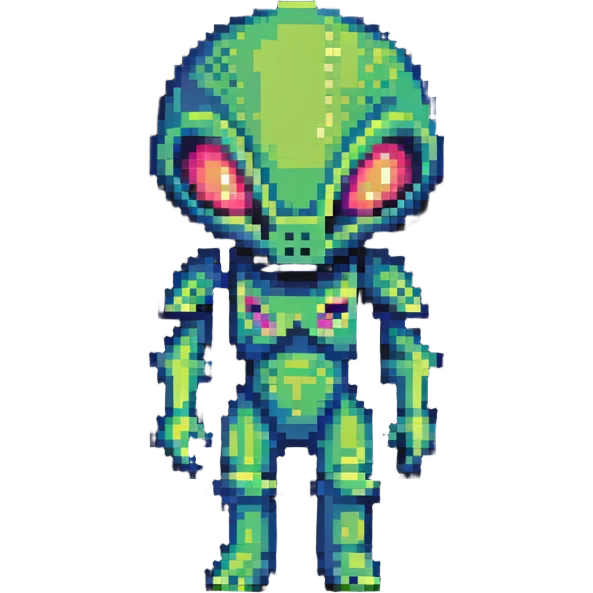 space alien video game character emoji