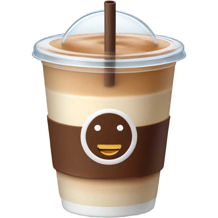 Coffee ice latte to go emoji