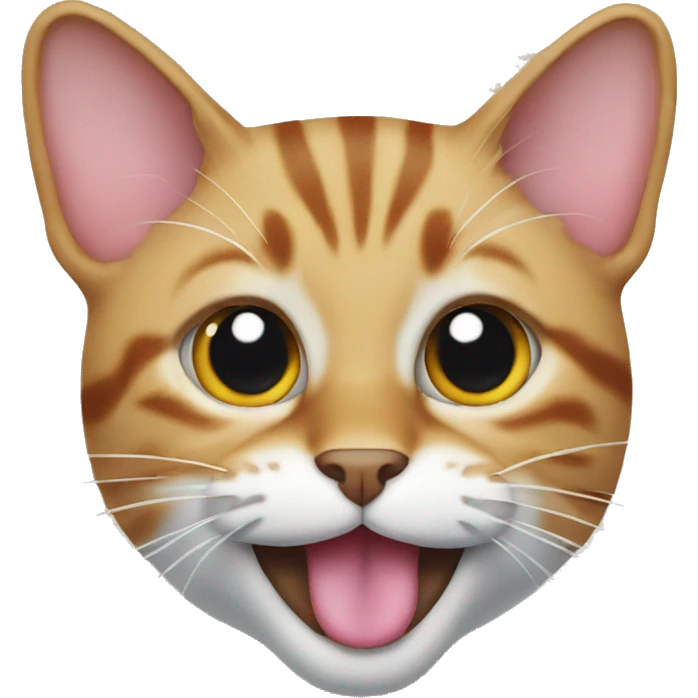 cat sticking its tongue out emoji