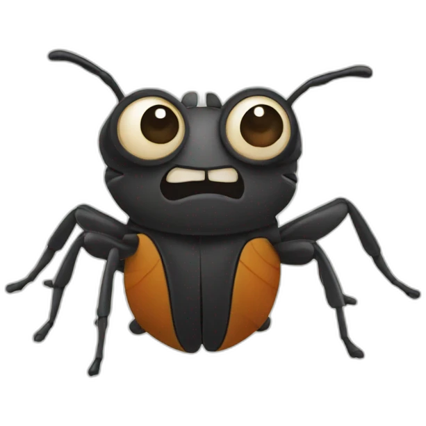silly bug emoji