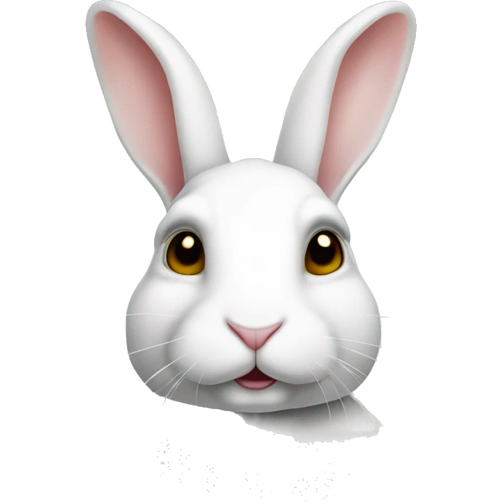 white rabbite, luxury style, gold border emoji