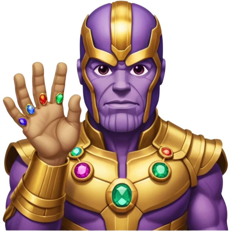 luva do poder manopla thanos vingadores emoji