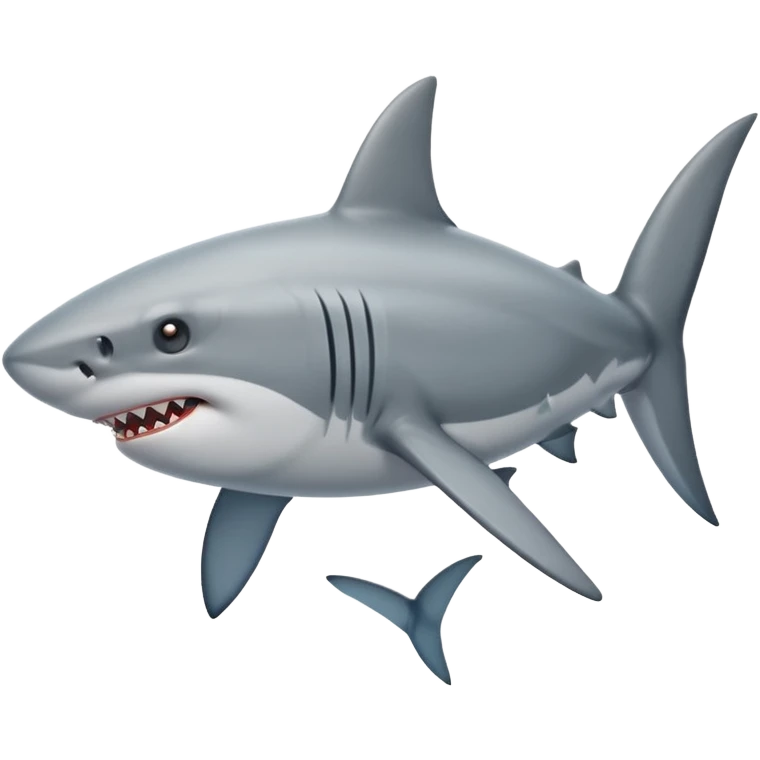 Farting shark emoji