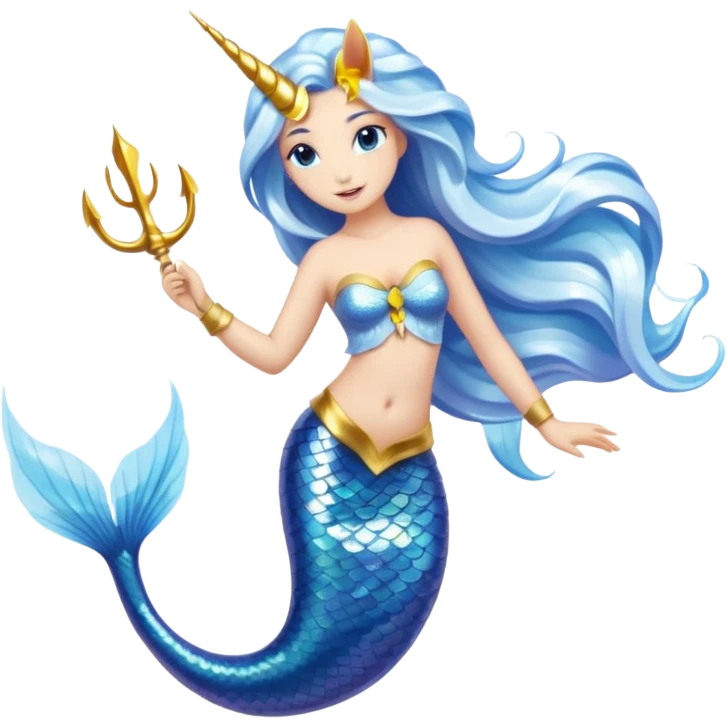 mermaid unicorn hybrid emoji