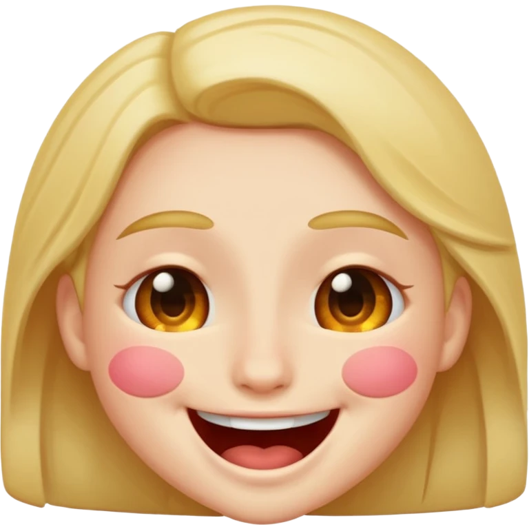 Giggle blush emoji