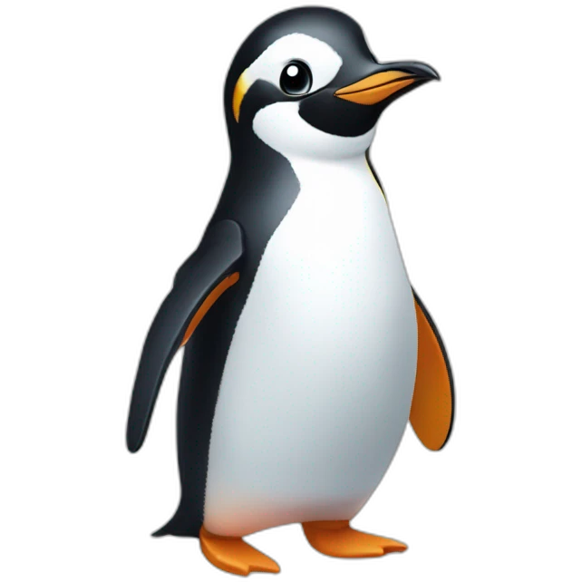 Happy penguin emoji