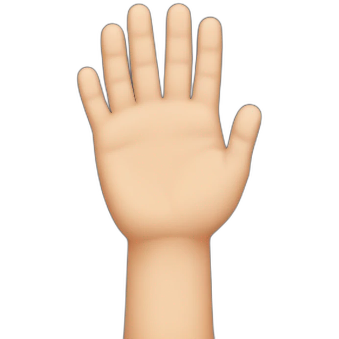 Giant hands holding tiny hand  emoji