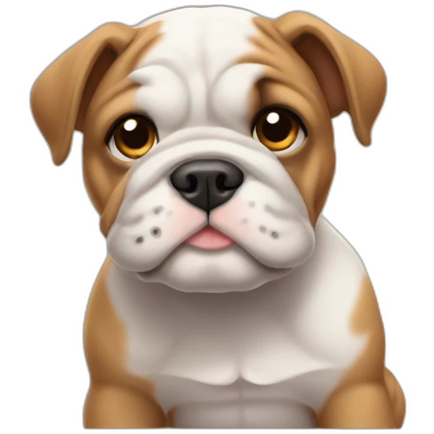 bulldog puppy emoji