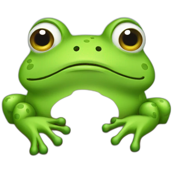 tired frog emoji