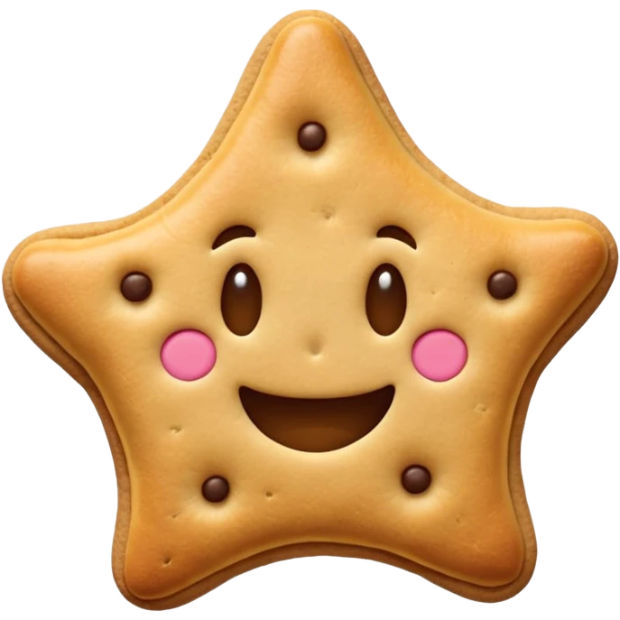 Flork mordiendo galleta expresión feliz emoji