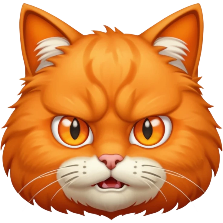 angry bird cat face emoji