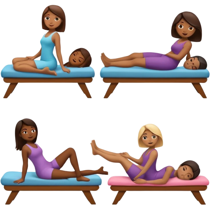 craeate me a series of emojis for those excersises:

Nose
Sit
Lay down
Spin
Focus
Drop
Walk next to me emoji