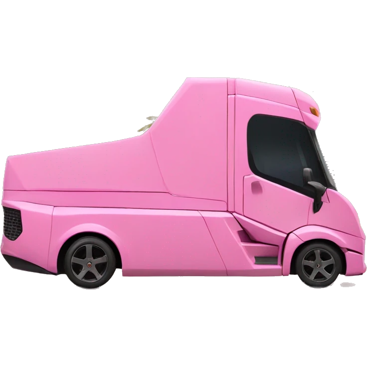 Pink Lamborghini truck emoji