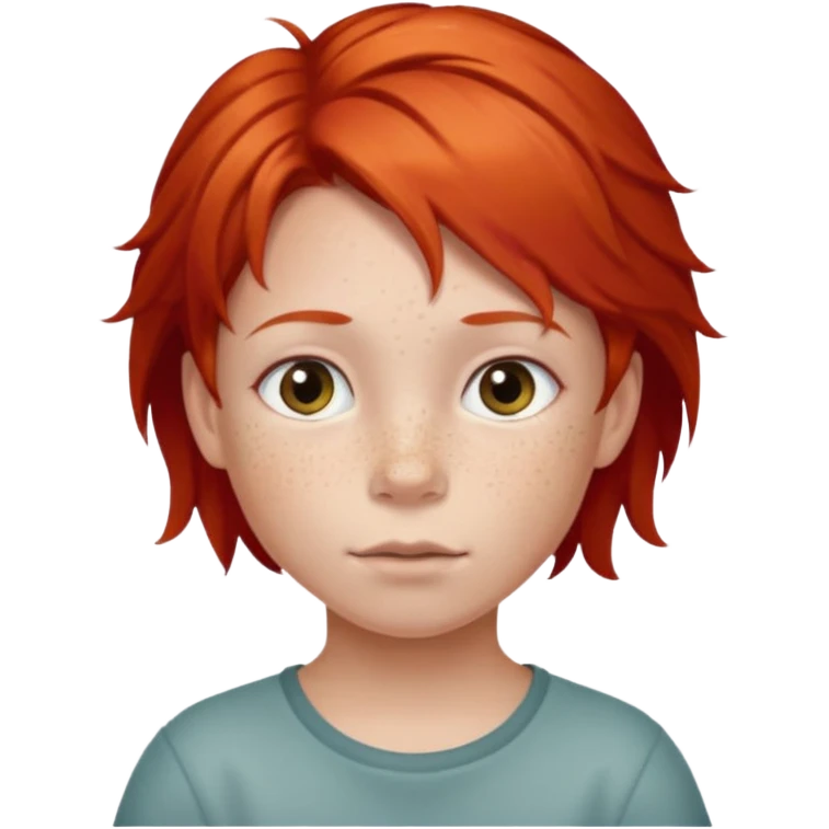 child with red hair emoji
