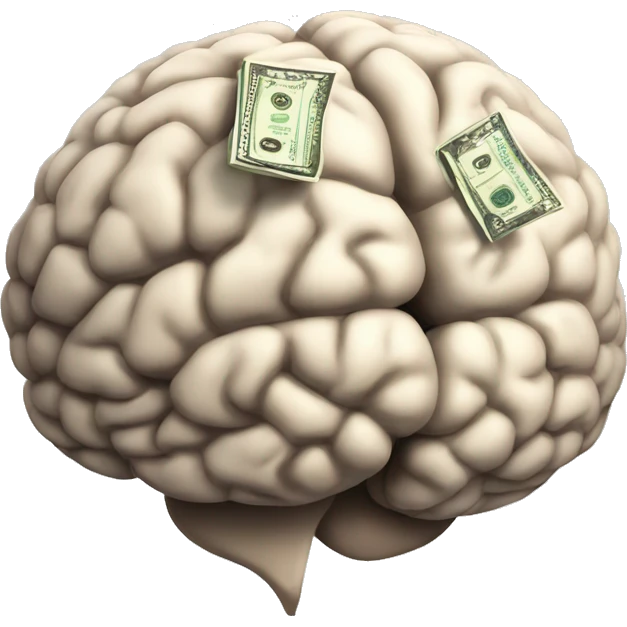 A brain that is about to explode with money  emoji