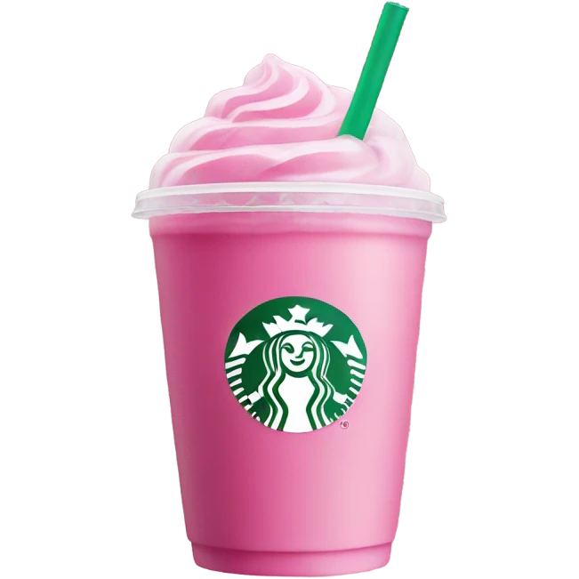 Starbucks pink drink  emoji
