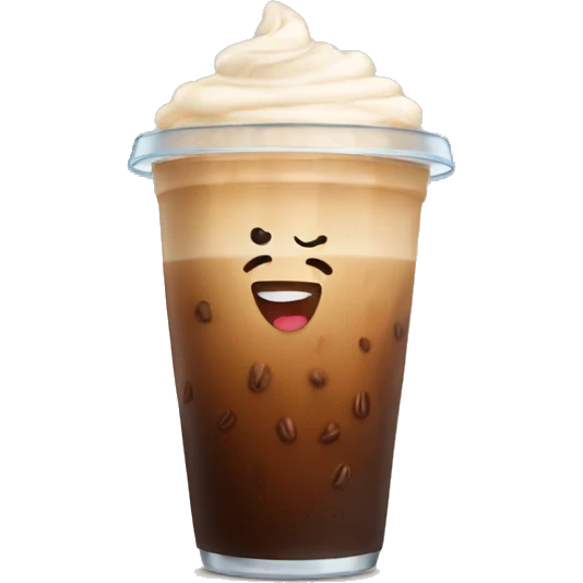 Ice coffee cute emoji
