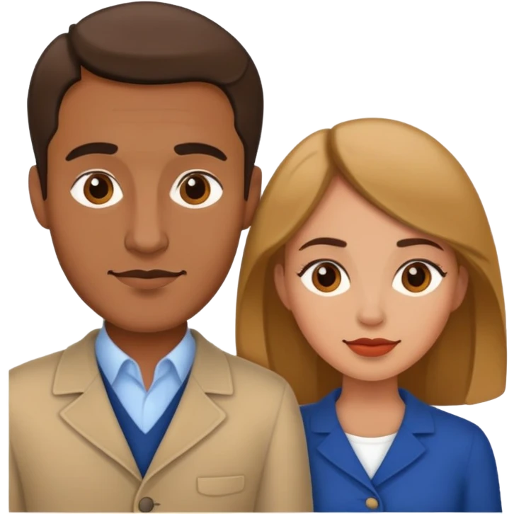 French man and woman emoji