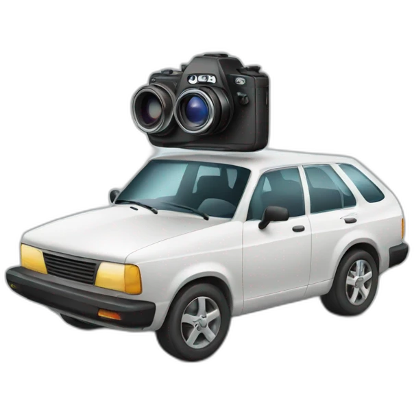 Car with camera emoji