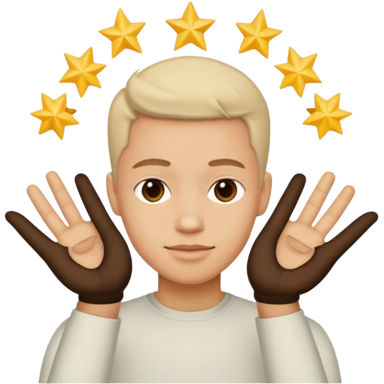 signe du rappeur jul avec les mains  emoji