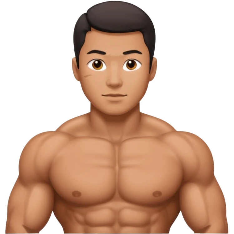 Naked Asian man emoji