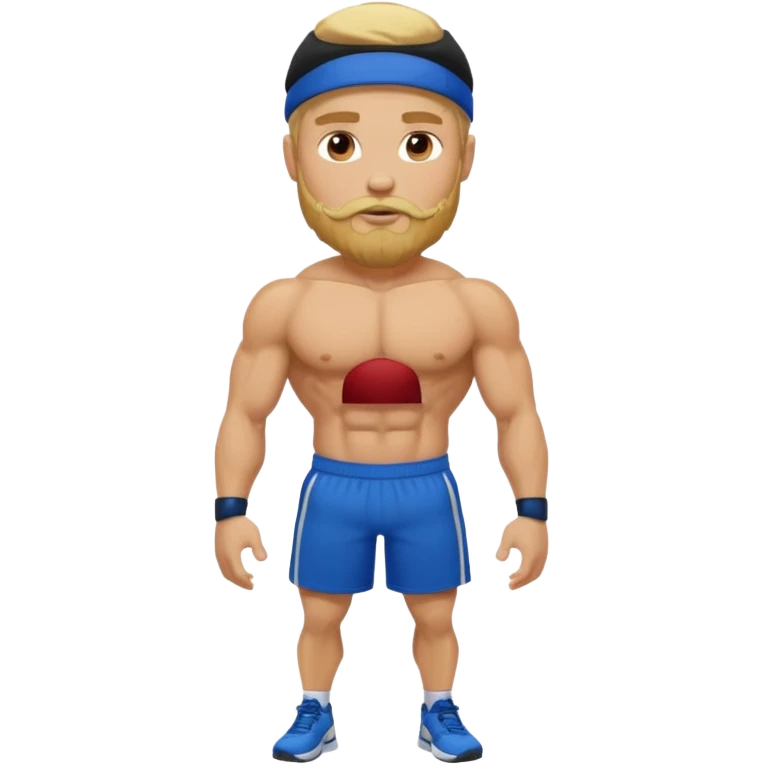 blonde bearded athlete emoji