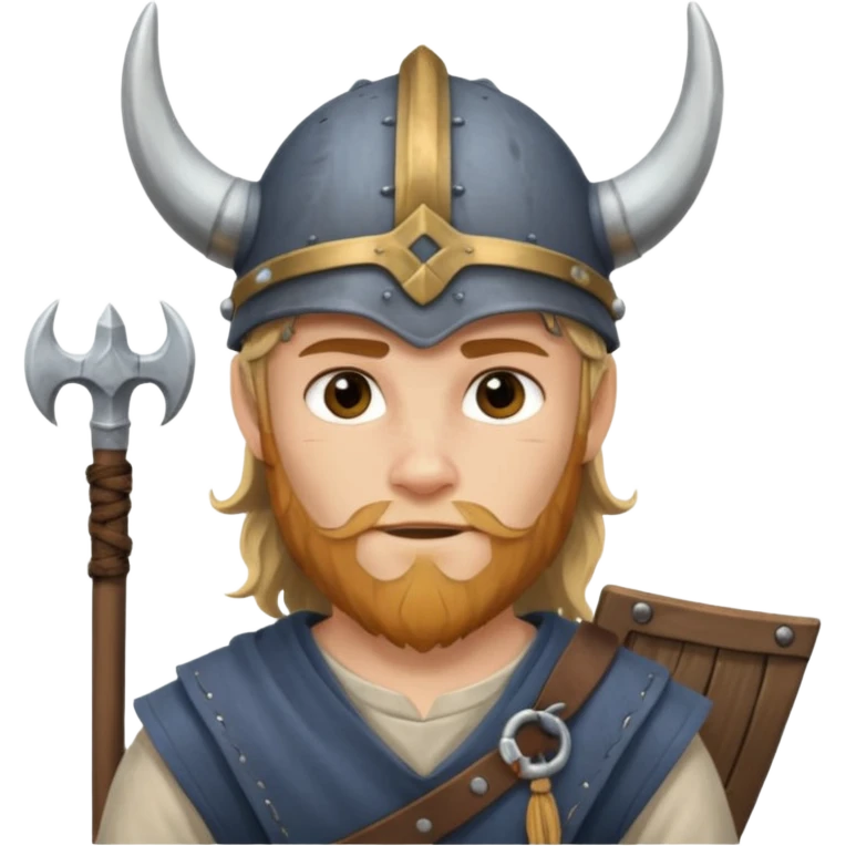 Young viking sailor on ship deck emoji