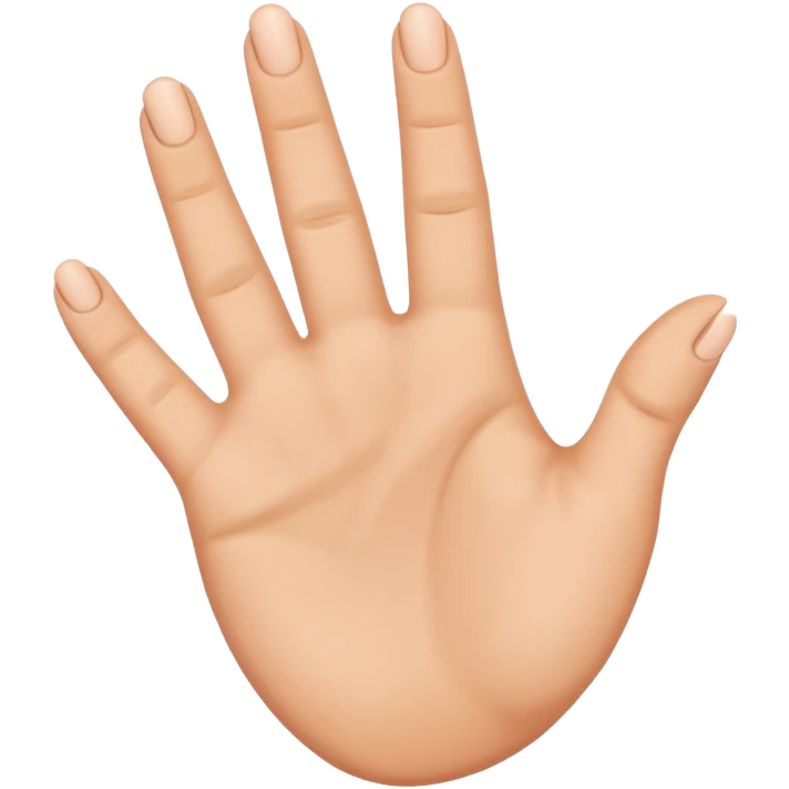Una h con los dedos emoji