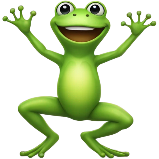 Frog dancing emoji