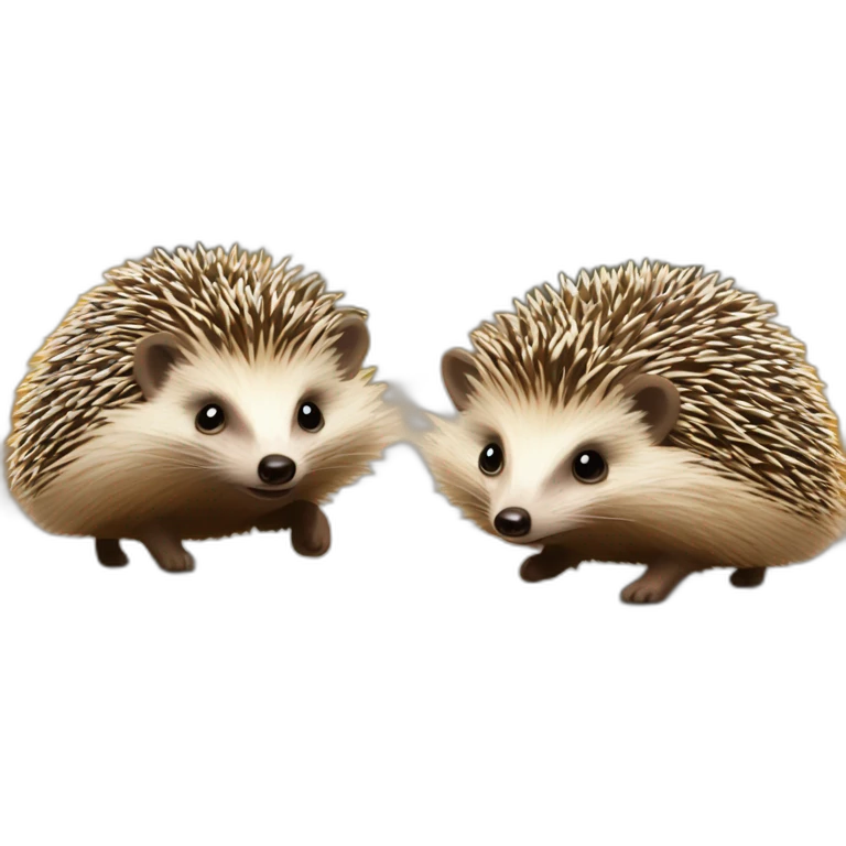 two-hedgehogsrun emoji