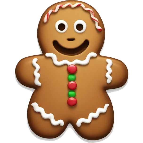 Gingerbread cookie emoji