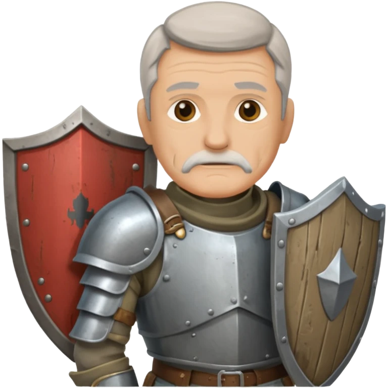 Kalkan Taşıyan eski asker emoji