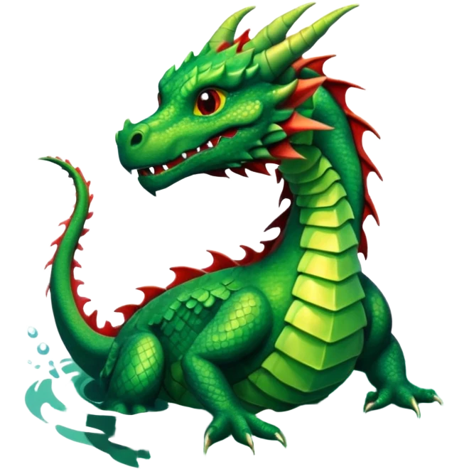 dragon in the waterrrrr emoji